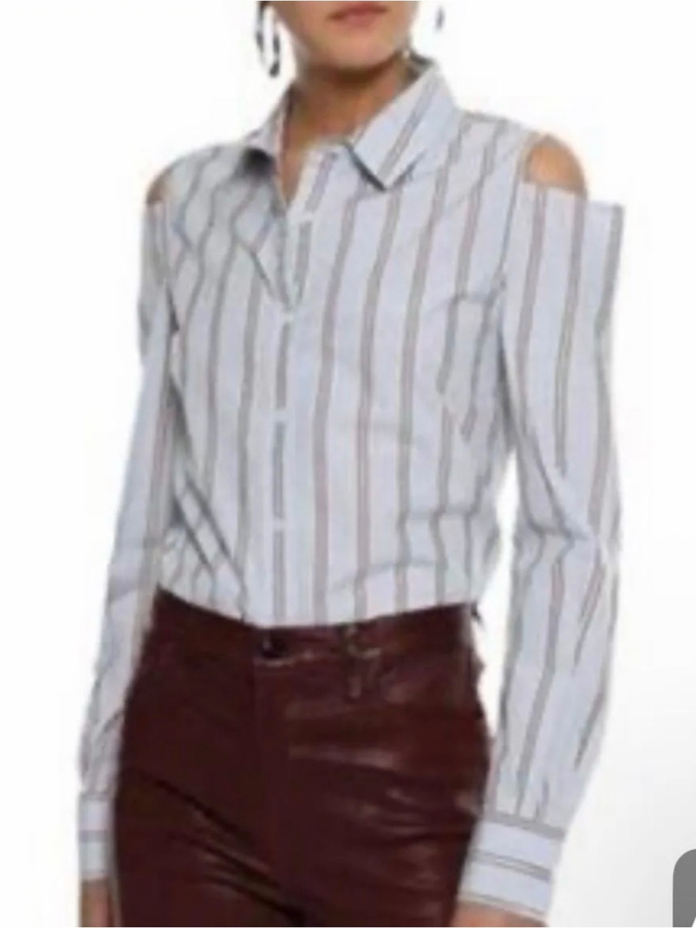 Frame brand Cold Shoulder Button up